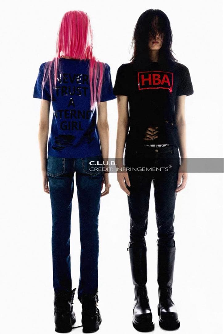 HBA INFRINGEMENTS TEE ブラック