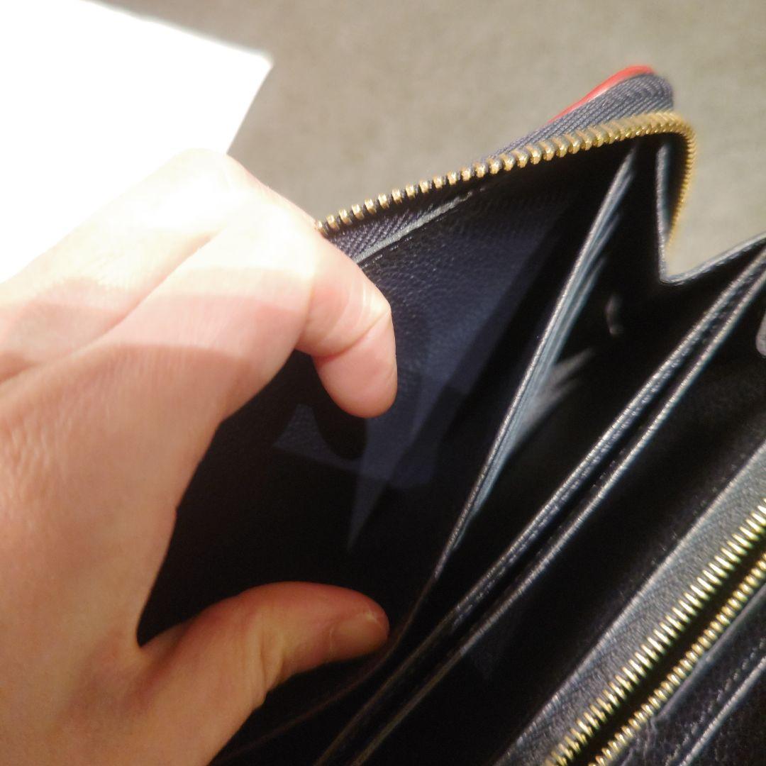 ヴィトン　長財布　ジッピーウォレット　アンプラント　マリーヌ　ルージュ