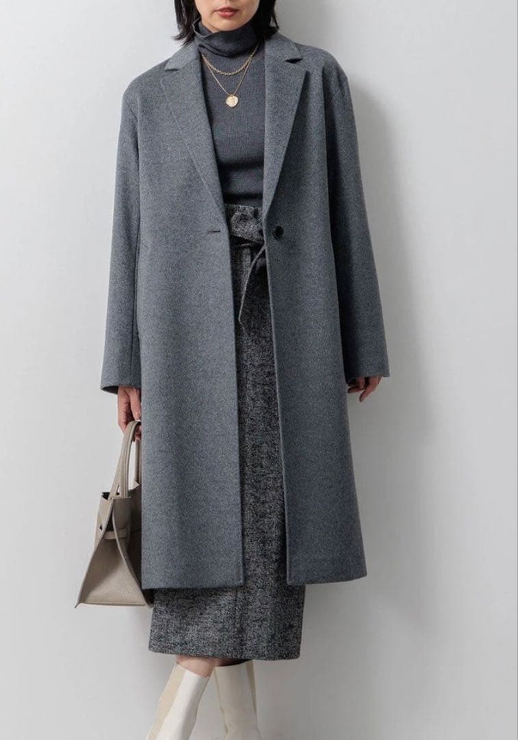 23区　ウールカシミヤビーバーチェスターコート