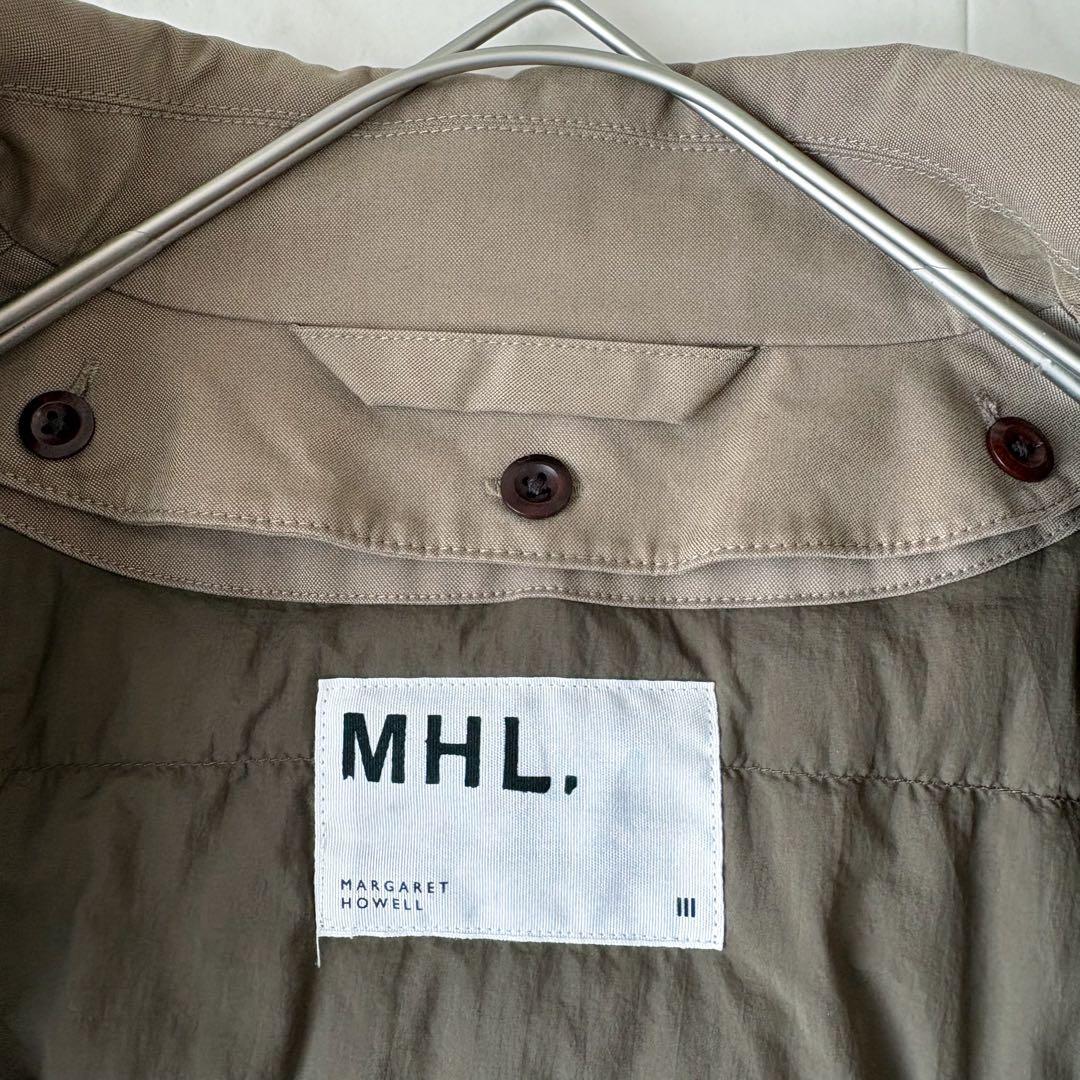 美品✨《MHL.》近年 ダウンライナー付 ステンカラーコート カーキ XL