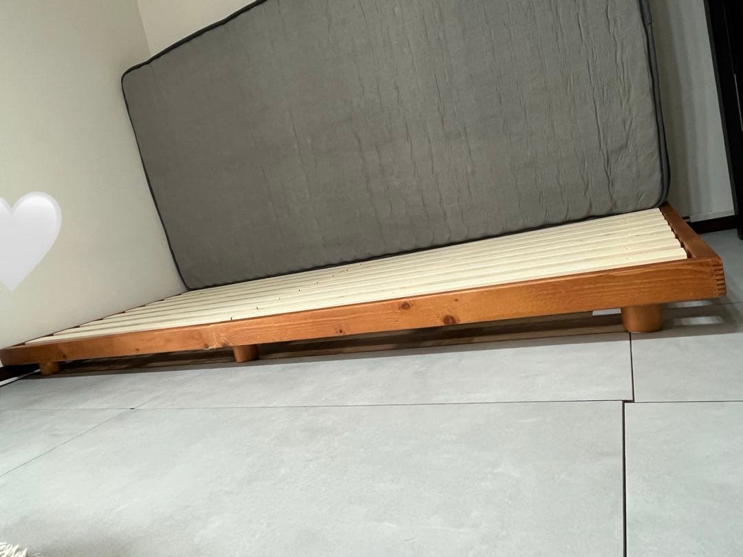 【横浜】ベッドフレーム&マットレス　すのこ　シングル