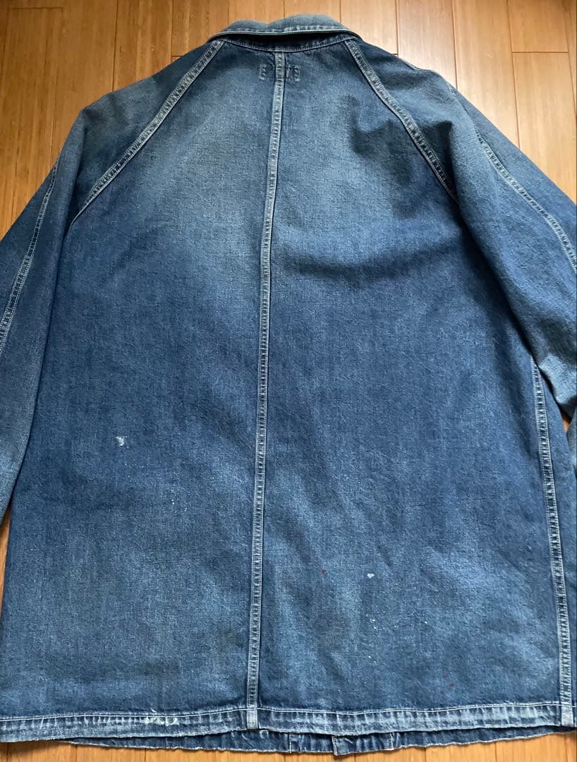 Ron Herman デニムカバーオール ヴィンテージ.ペンキ加工 XL