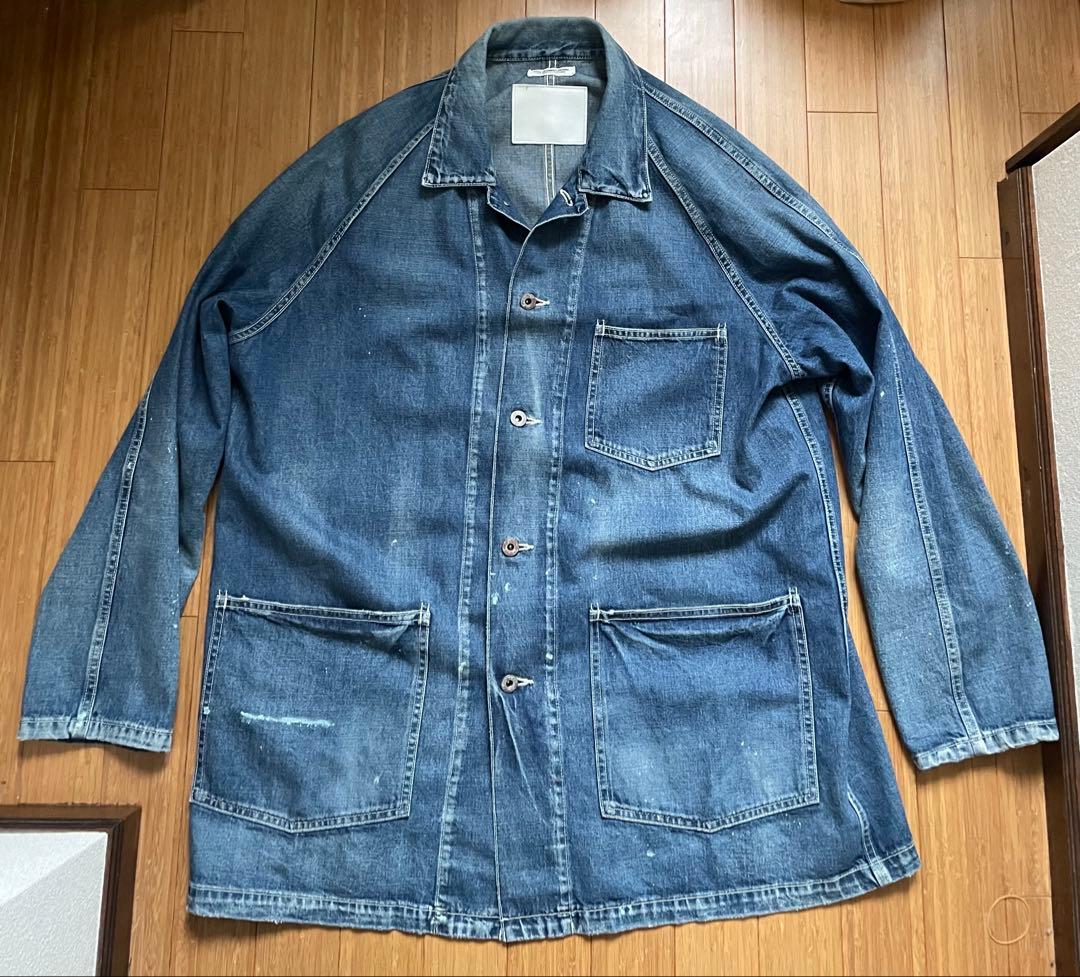 Ron Herman デニムカバーオール ヴィンテージ.ペンキ加工 XL