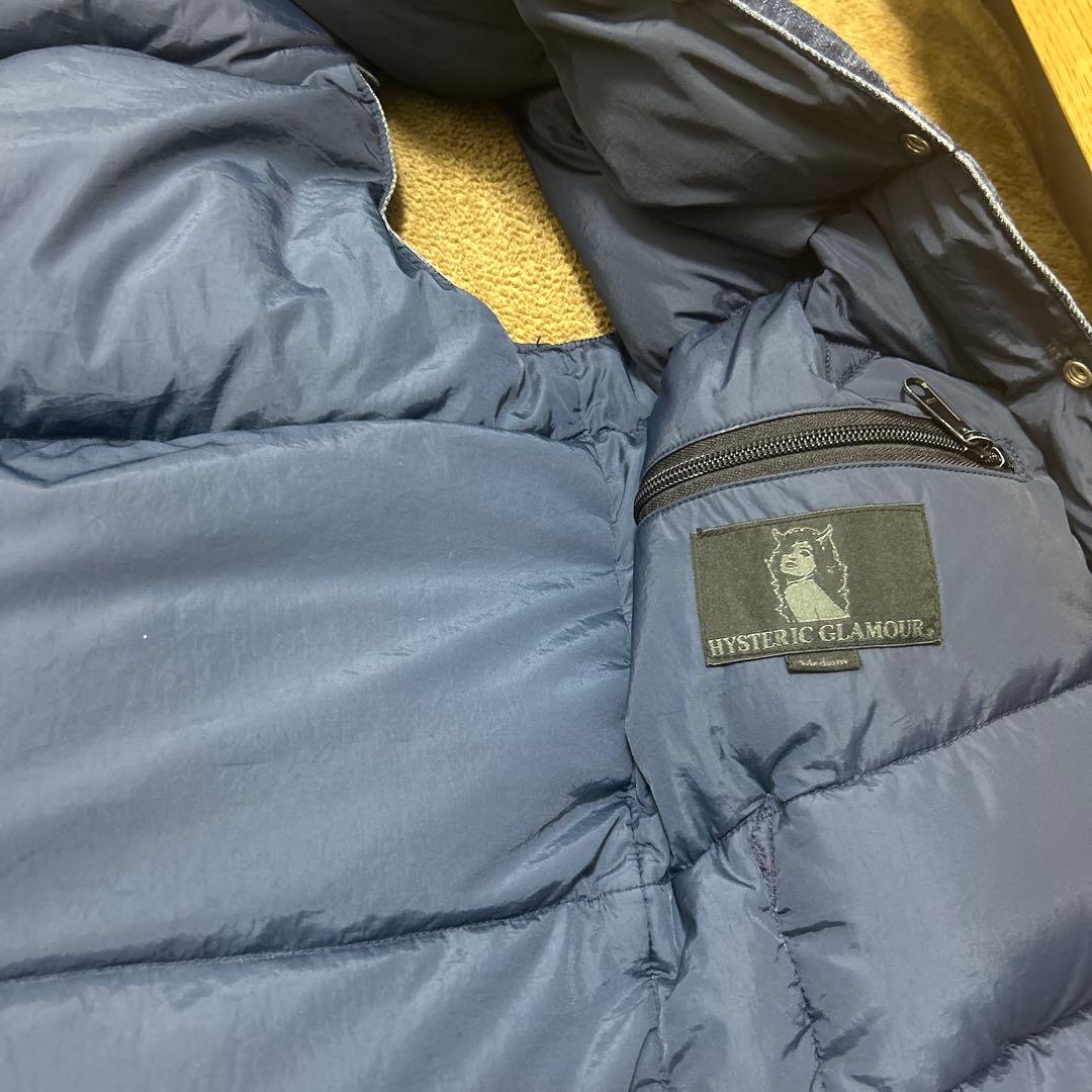 ロッキーマウンテンxヒステリックグラマー　ダウンベスト　デニム　レザー最終値下げ
