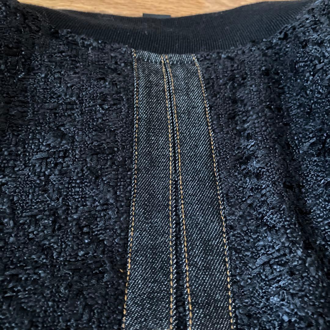 AULA AILA デニム切り替えブルゾン　黒