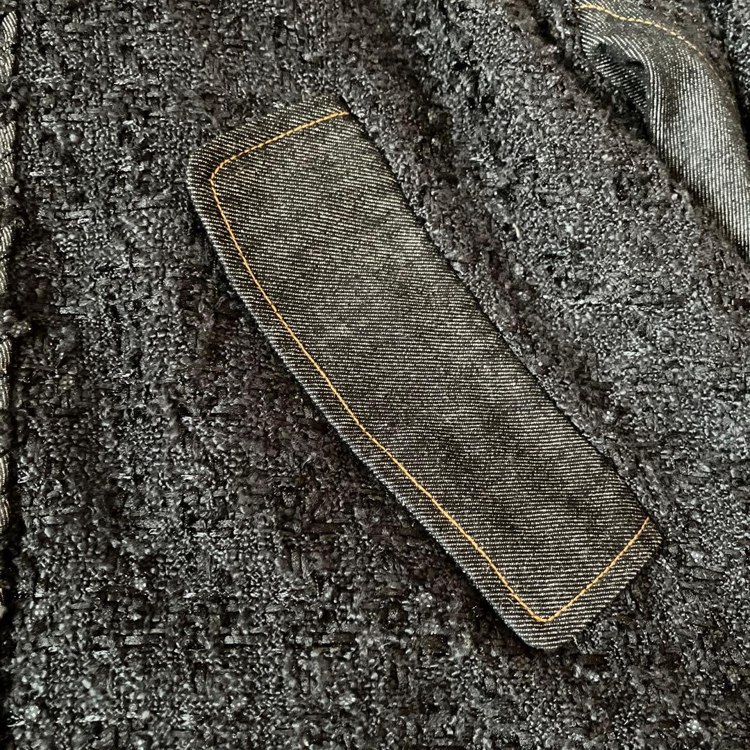 AULA AILA デニム切り替えブルゾン　黒