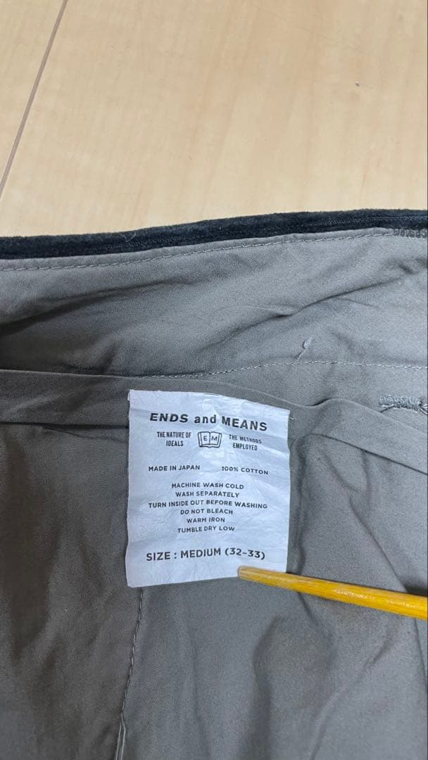 パンツ ends and means grandpa cord trousers