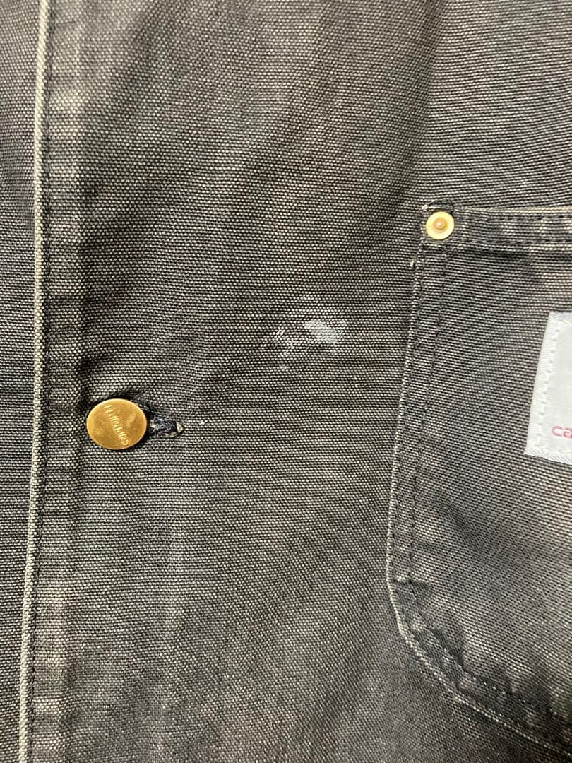 【希少レアサイズ】carharttカーハートチョアコート墨黒vintage