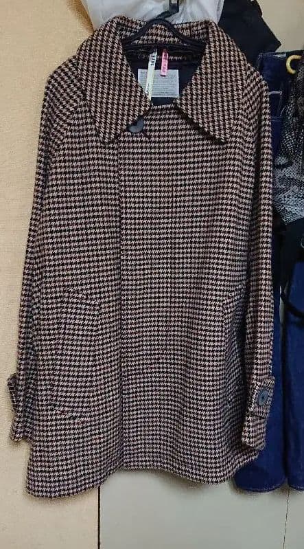 kolor2018aw ガンクラブチェック ピーコート