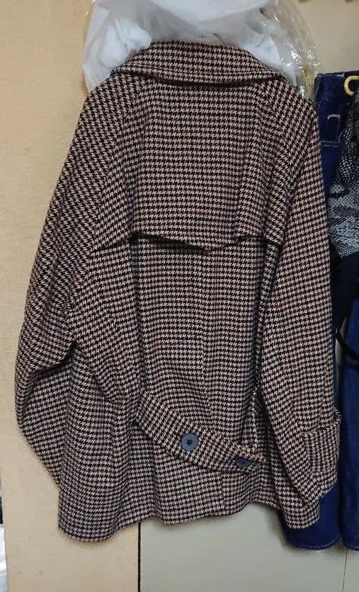 kolor2018aw ガンクラブチェック ピーコート