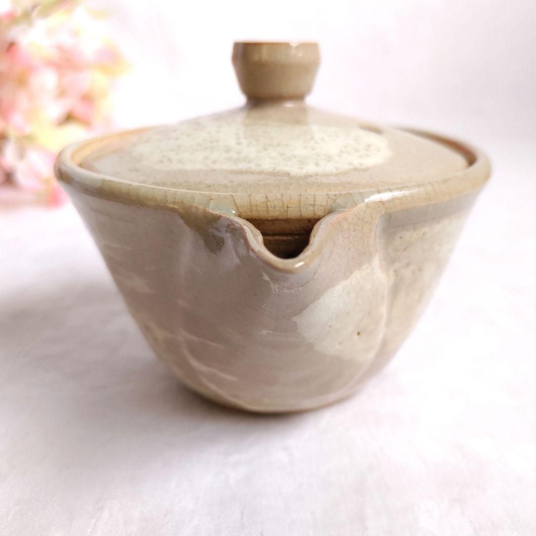 朝日焼　朝日窯　煎茶碗　汲出６　湯冷まし１　御本手　煎茶道具／宝瓶１はおまけ