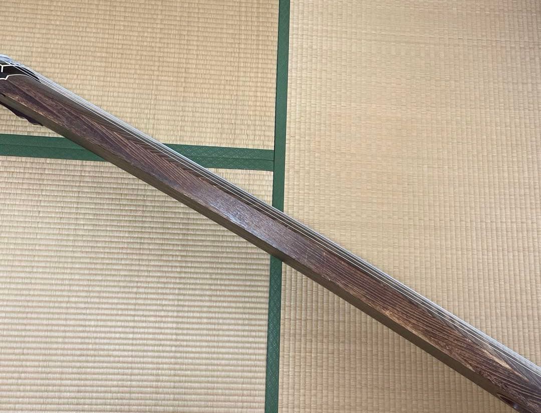 琴 お筝 筝 弦楽器 和楽器　すだれ掘り　蒔絵有　13弦　小川謹製　付属品セット