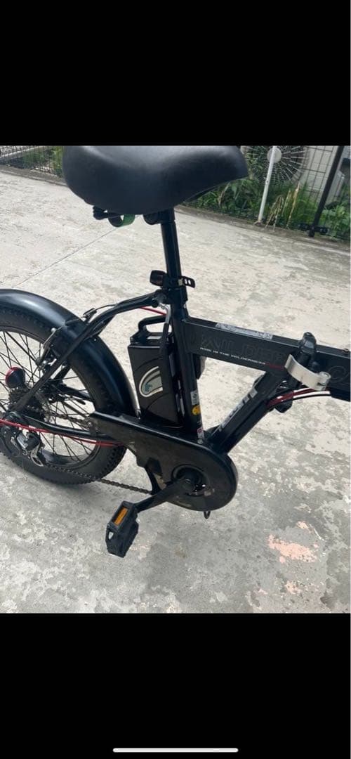 電動アシスト折りたたみ自転車 ブラック