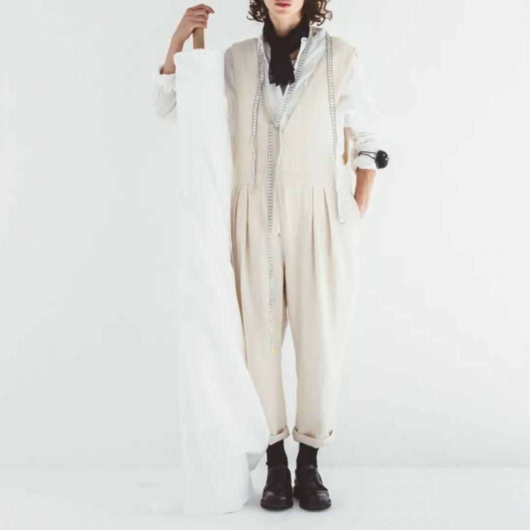 ネストローブ UpcycleLinoウール混デニム サロペット オールインワン