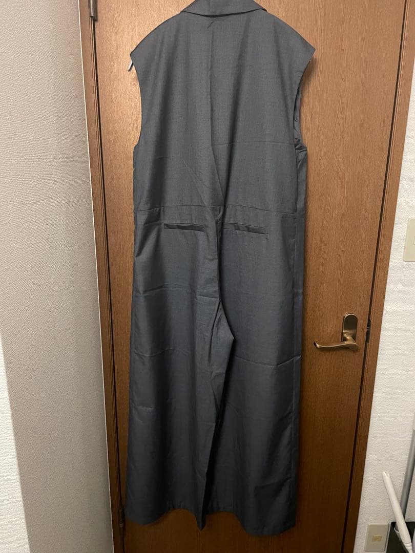 Ray BEAMS テーラードカラー サロペット グレー 1