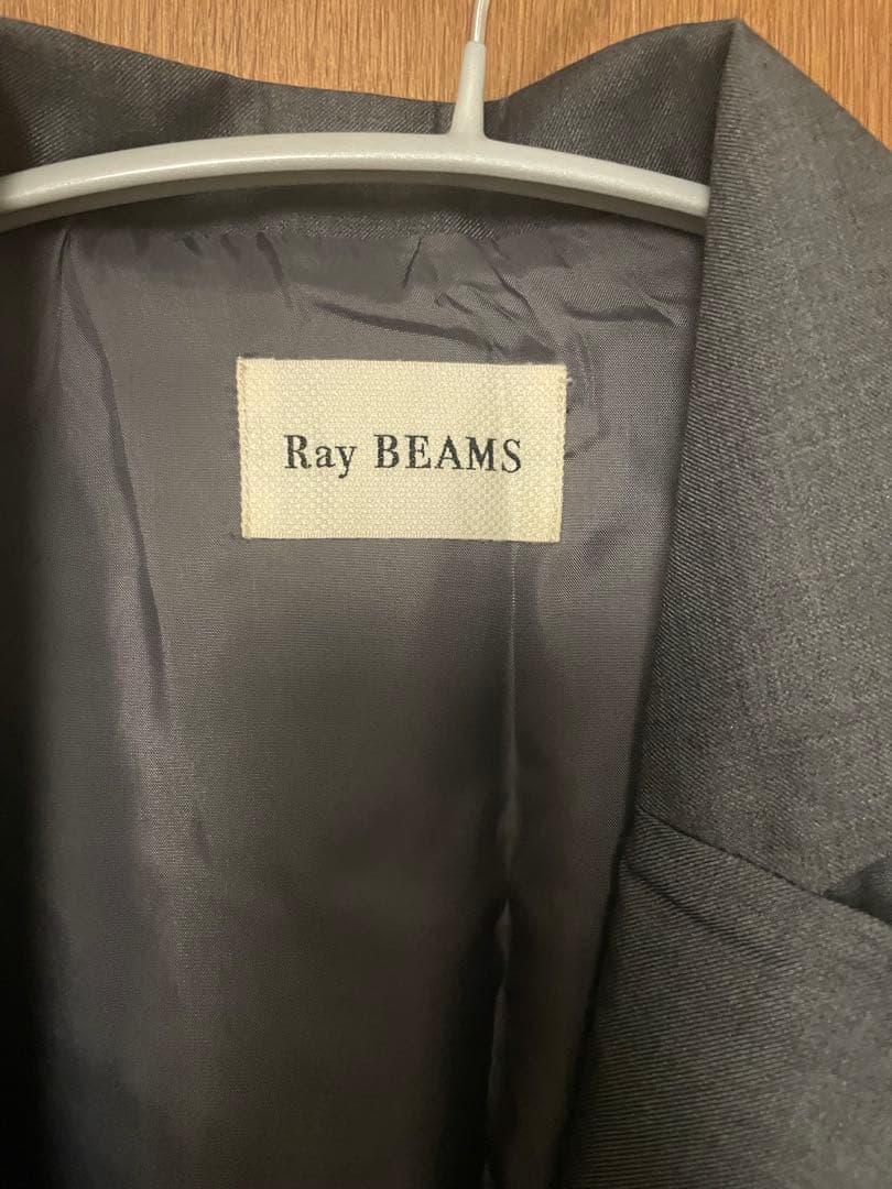 Ray BEAMS テーラードカラー サロペット グレー 1