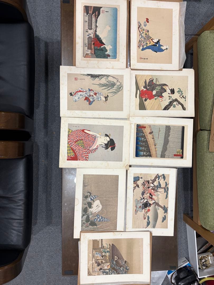 日本木版画粋　大正時代　木版印刷　24袋×3枚全72枚　北斎　広重　歌麿　他