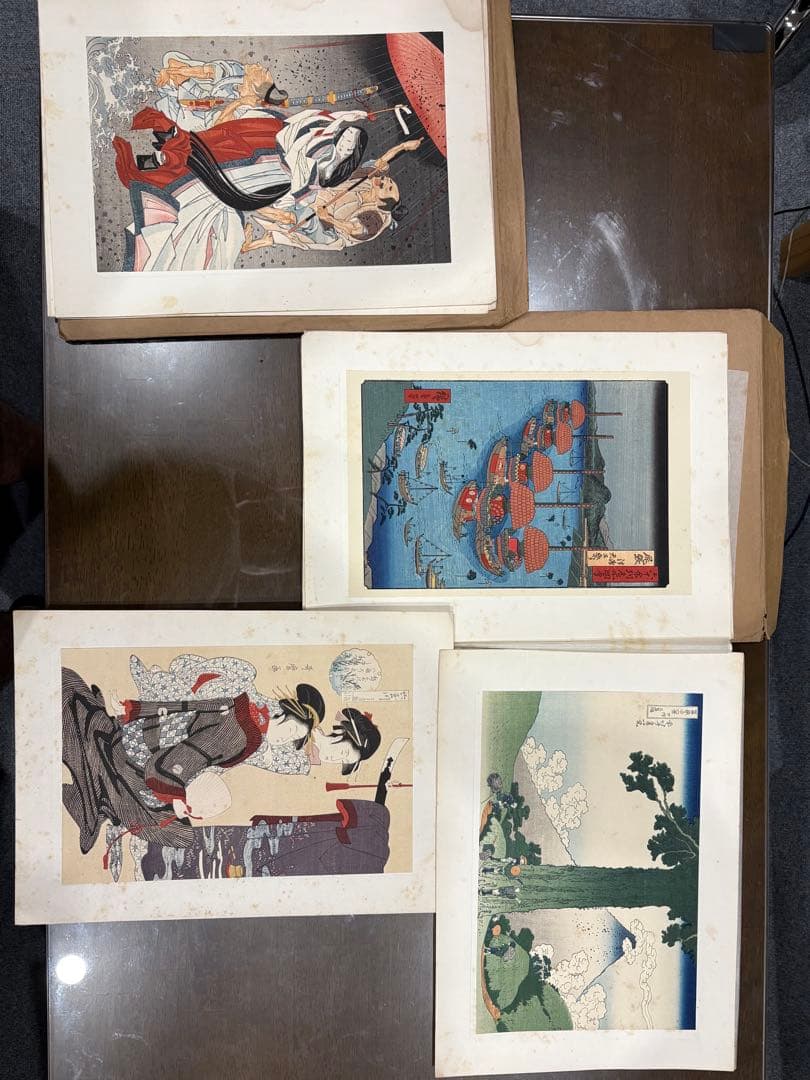 日本木版画粋　大正時代　木版印刷　24袋×3枚全72枚　北斎　広重　歌麿　他