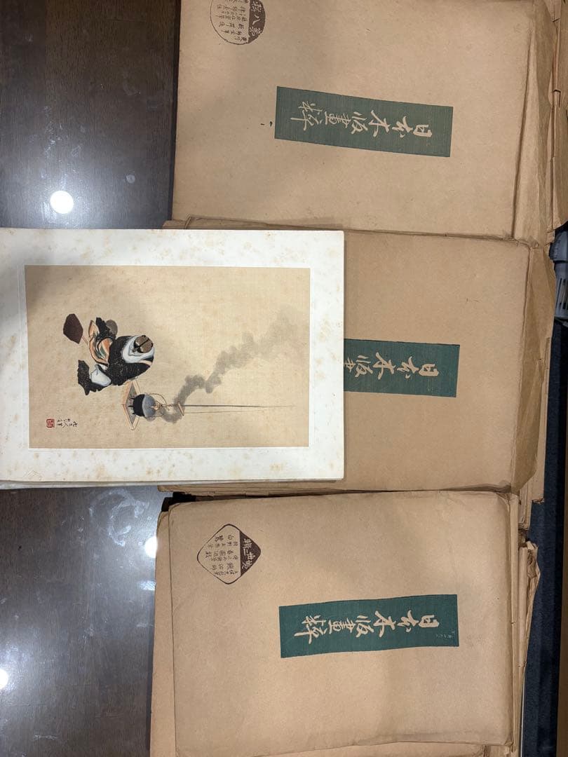 日本木版画粋　大正時代　木版印刷　24袋×3枚全72枚　北斎　広重　歌麿　他