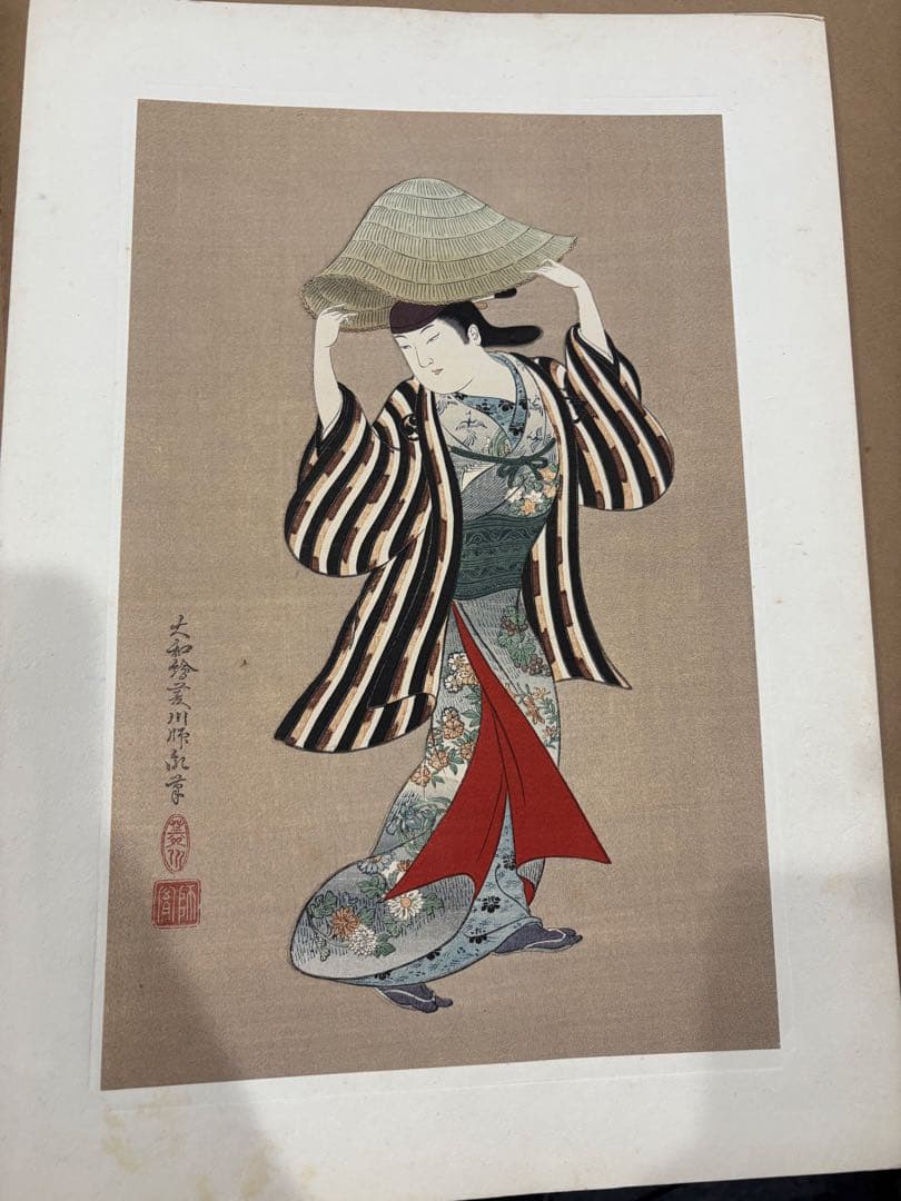 日本木版画粋　大正時代　木版印刷　24袋×3枚全72枚　北斎　広重　歌麿　他