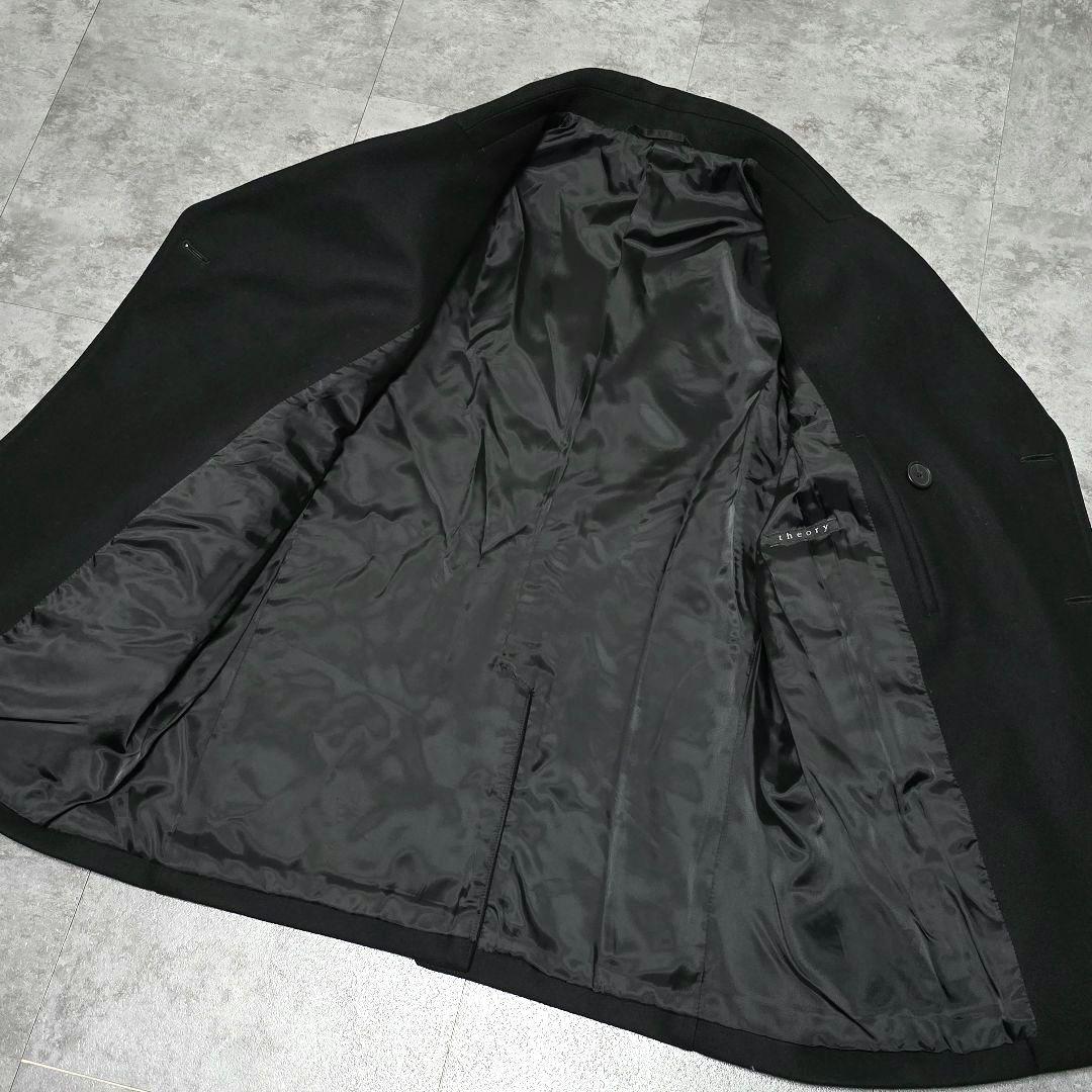 未使用級 teory セオリー 40 L ビーコート カシミヤ混 ブラック