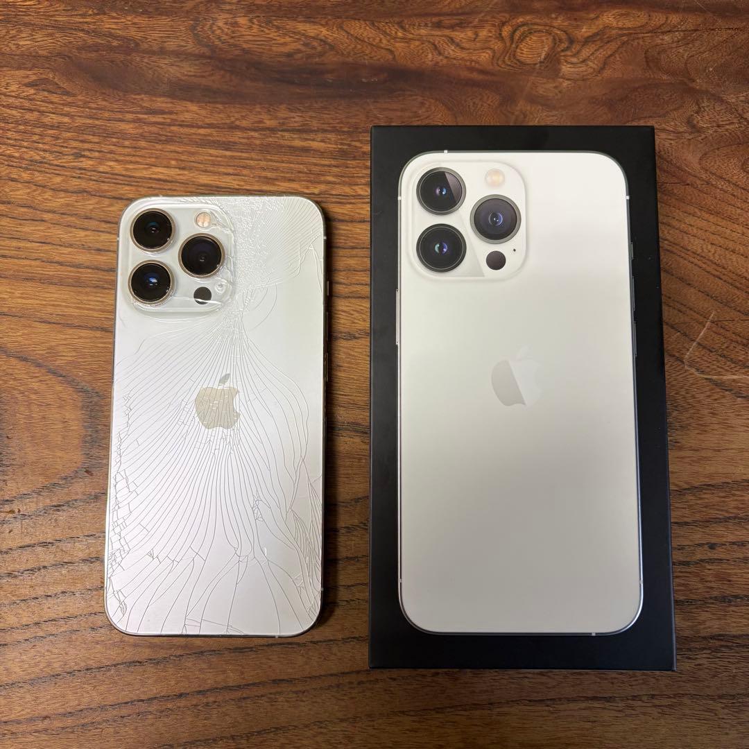 iPhone 13 Pro シルバー 本体(背面傷あり、広角カメラ使用不可)