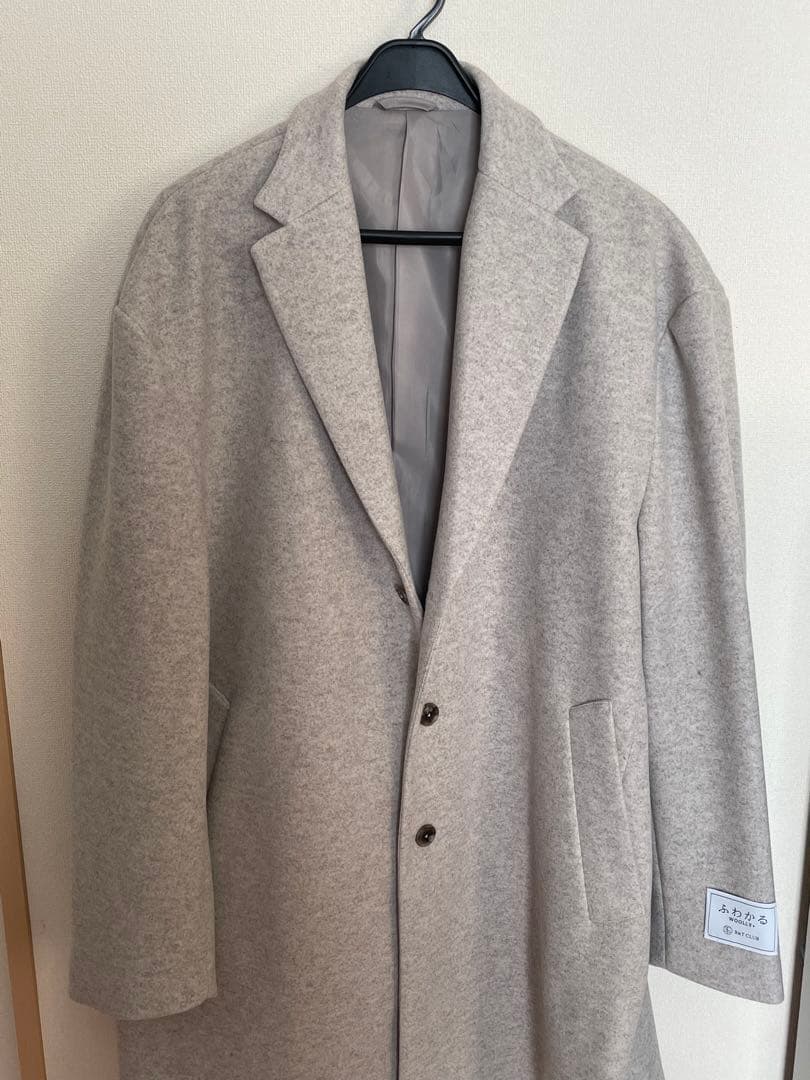 サガセンのチェスターコート(アイボリー)