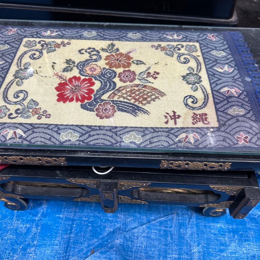 ◆仏壇経机　仏壇　黒塗　金具打ち経机◆幅　60㎝・高さ30㎝・奥行20㎝　概算