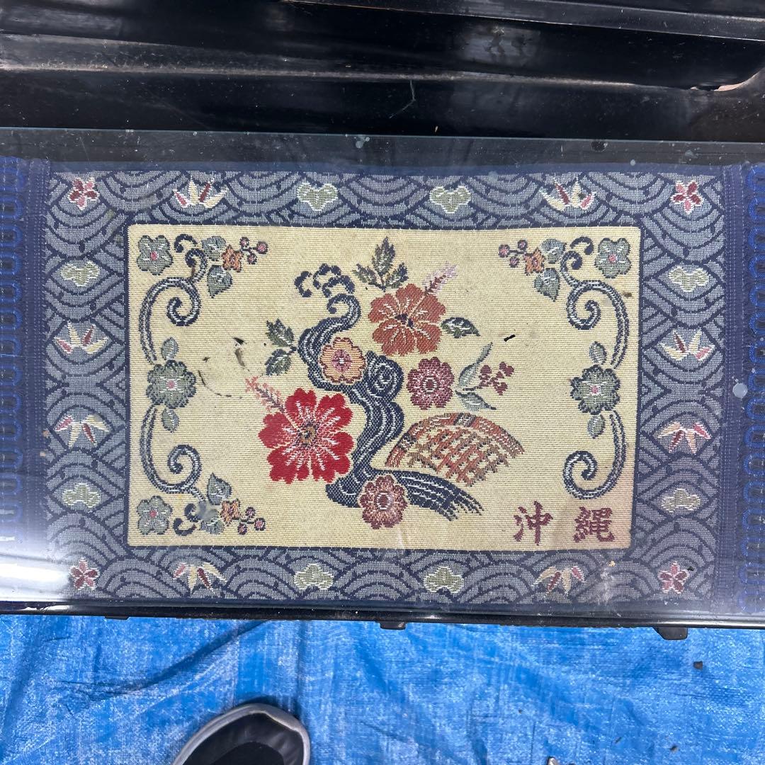 ◆仏壇経机　仏壇　黒塗　金具打ち経机◆幅　60㎝・高さ30㎝・奥行20㎝　概算