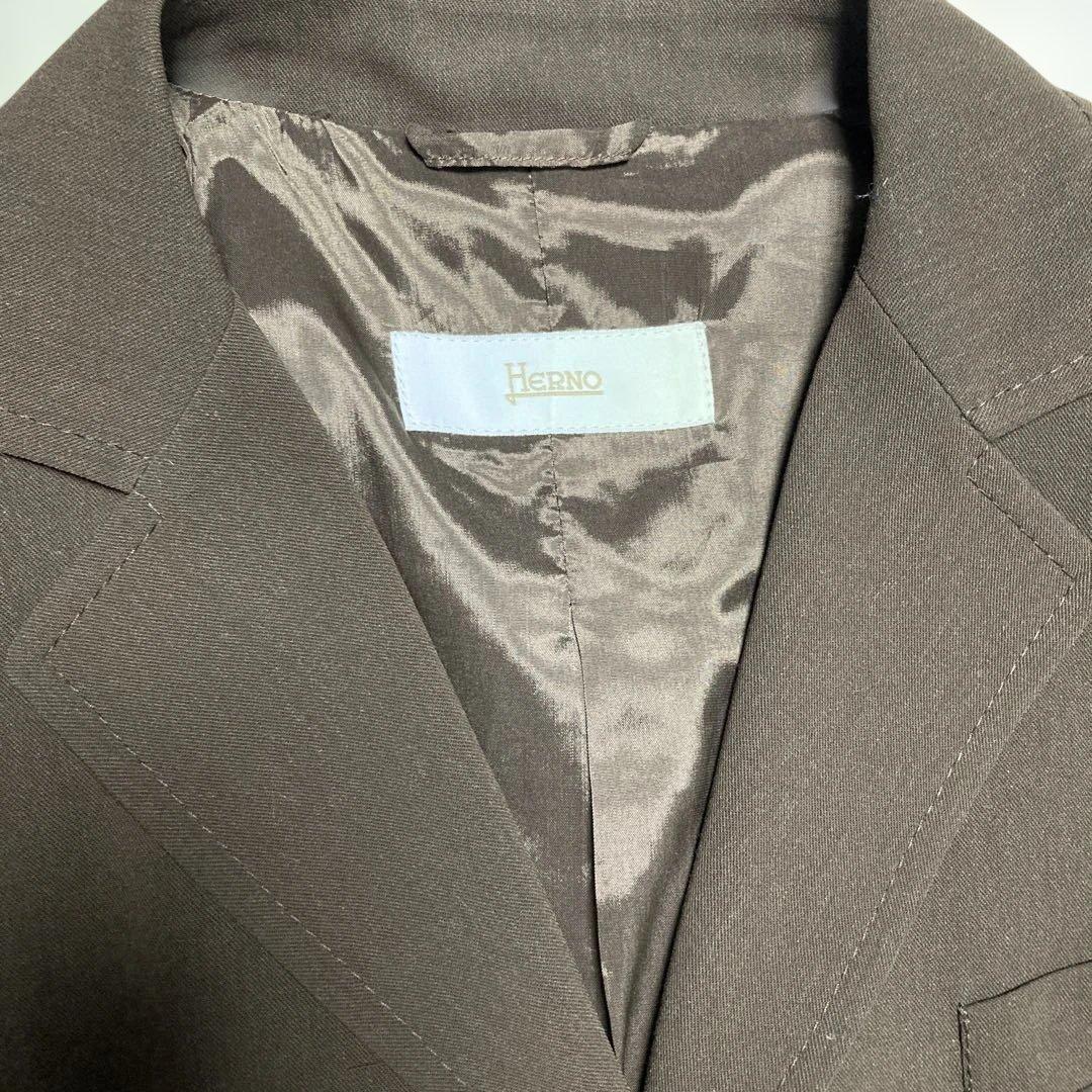 Herno ブラウン テーラードジャケット　46 イタリア製