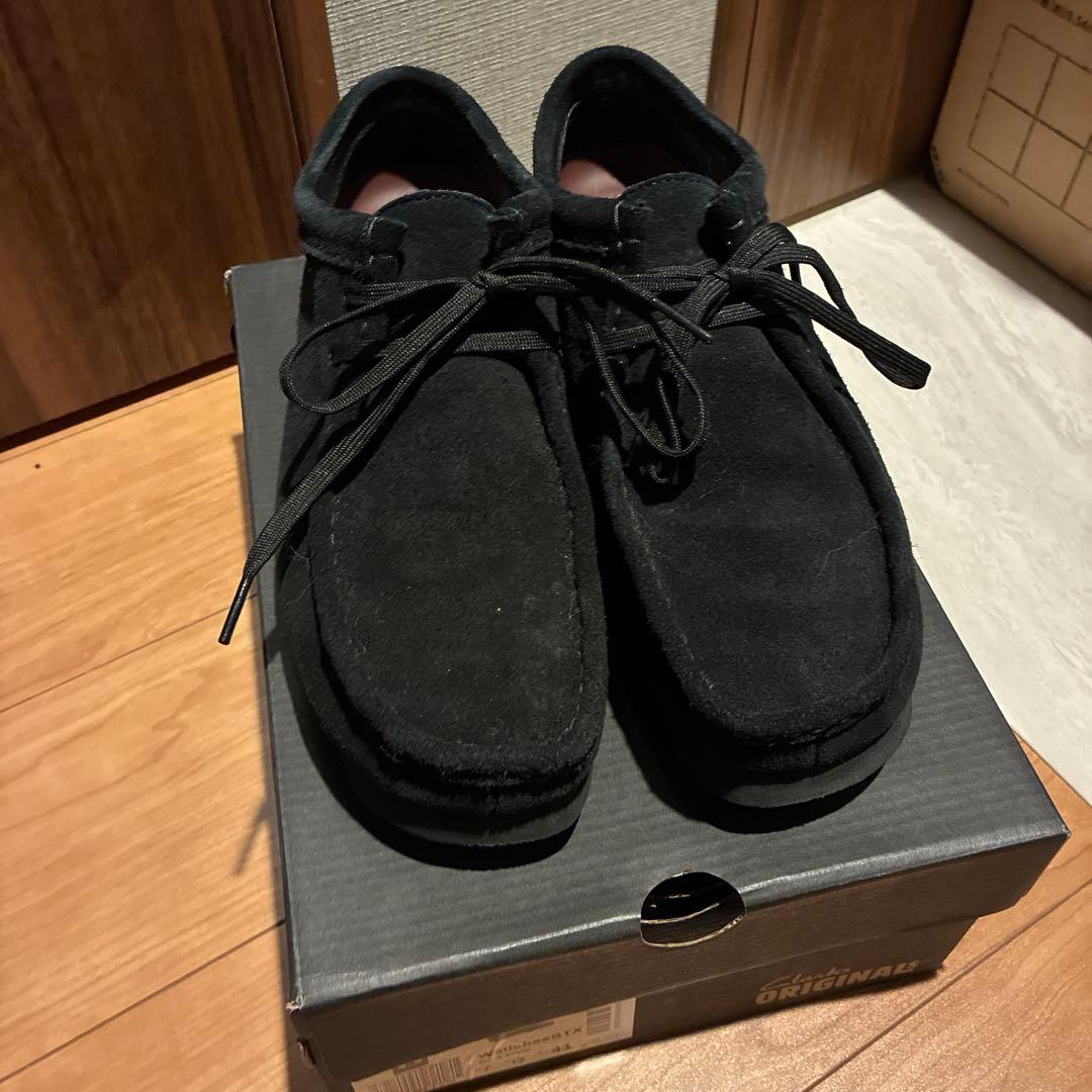 Clarks GORE-TEX ワラビー 25.5 ブラックスエード