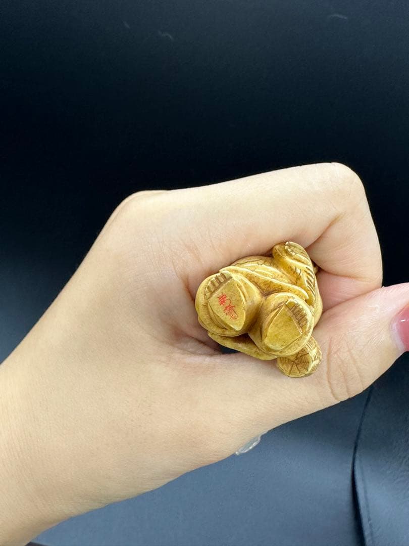 七福神 天然牙彫　在銘 古美術 骨董 アンティーク 根付 緻密彫刻