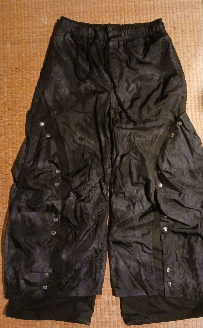 X*d様 〈GRANCY〉ボタンレイヤードデザイン ナイロンパンツ