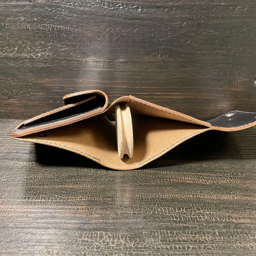 HORWEEN クロムエクセル　三つ折りウォレット　コンチョカスタム