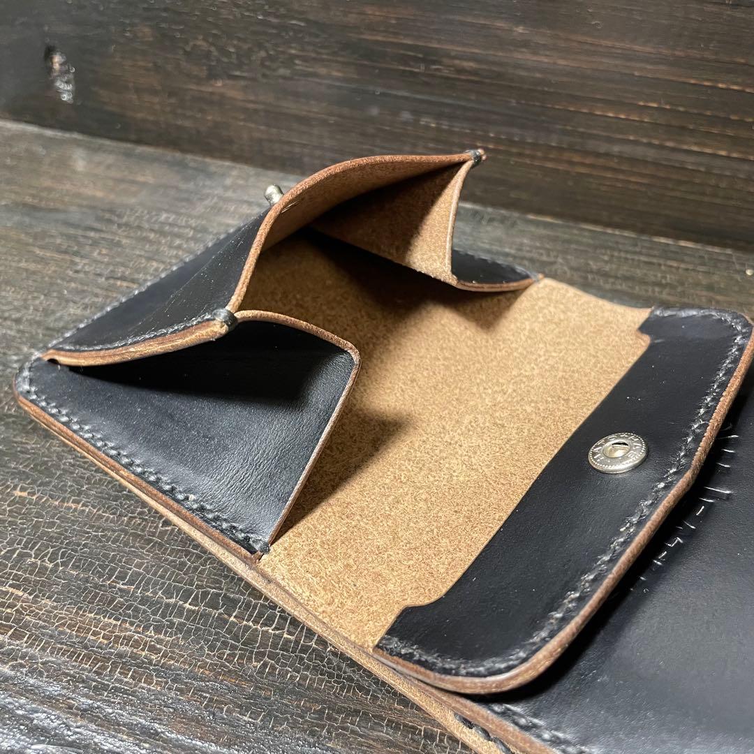 HORWEEN クロムエクセル　三つ折りウォレット　コンチョカスタム