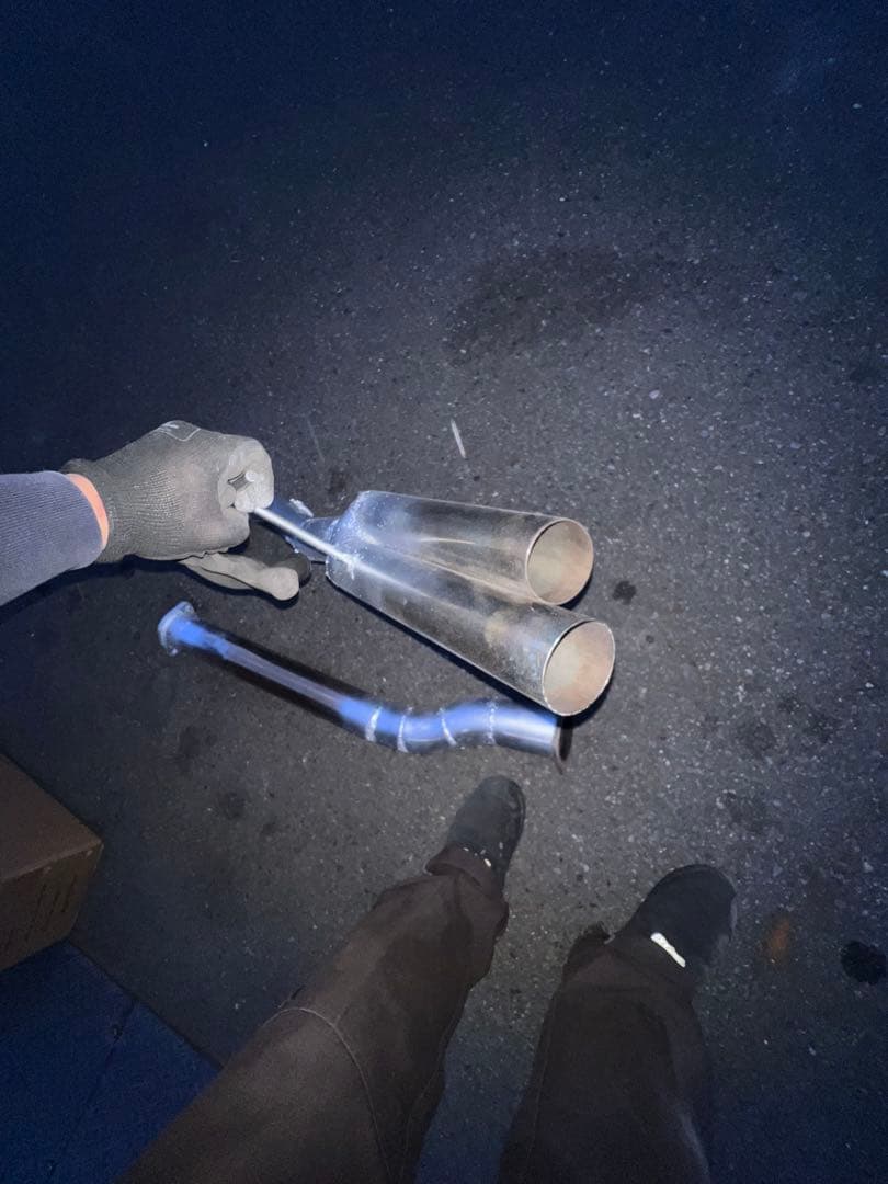 Z33用　ワンオフデュアルマフラー