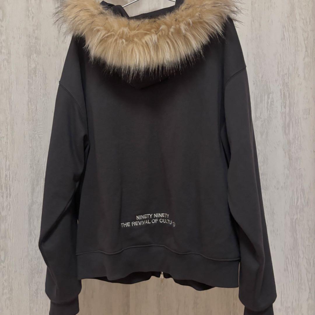 9090 ファー パーカー Mサイズ