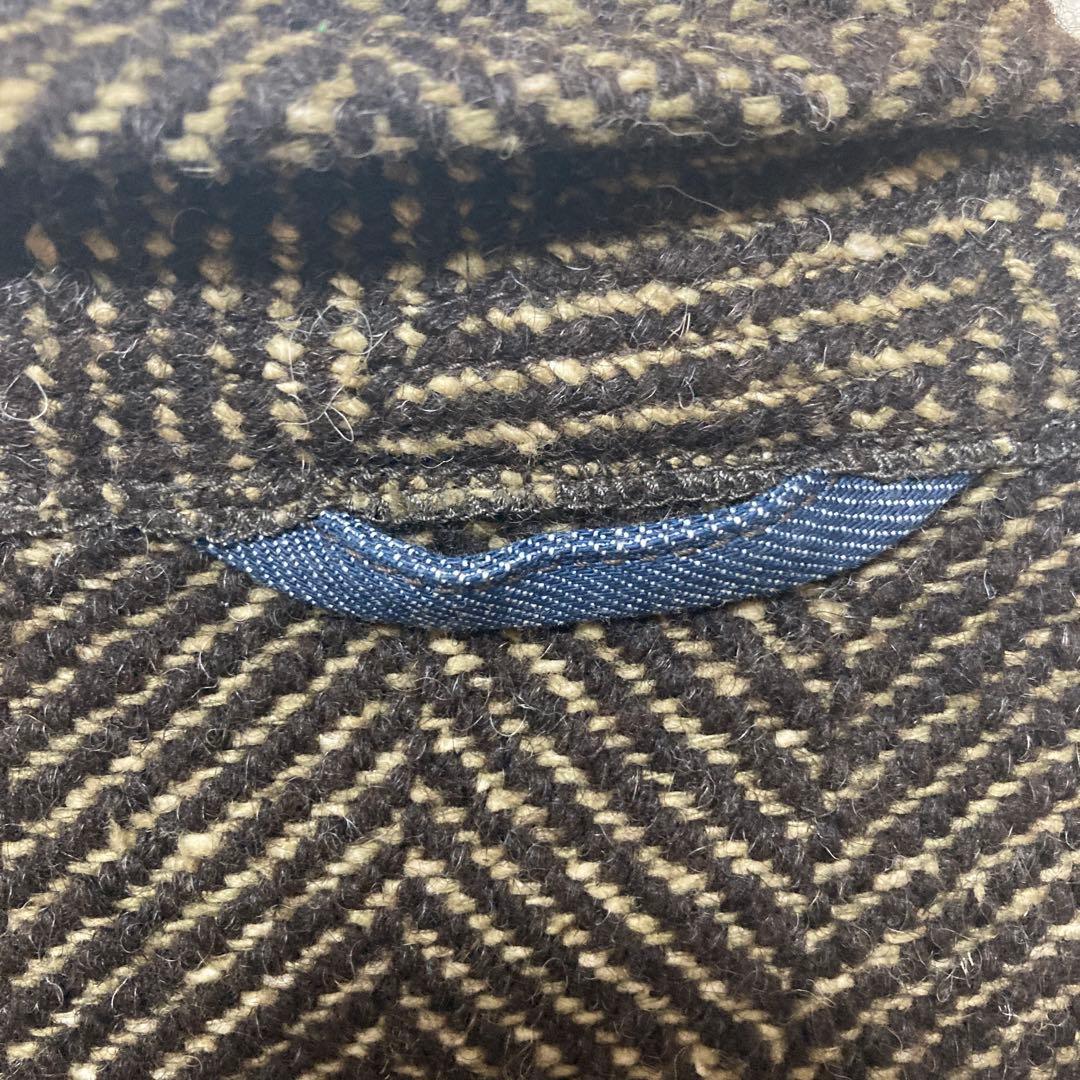 か*ゃ様 45R メルトンツイードジャケット　カーキ　サイズ3