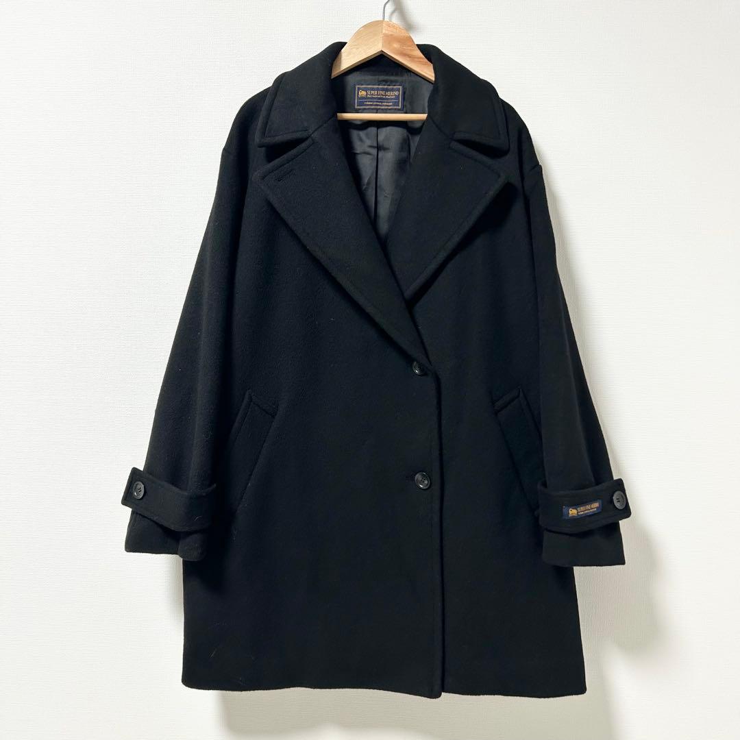 2024AW✨relume スーパーファインビーバーPコート　ブラック　38