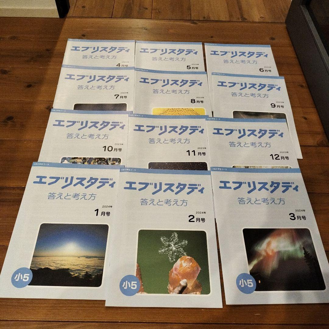 Z会 エブリスタディ小5 2023年 1年分 未記入（解答付き）