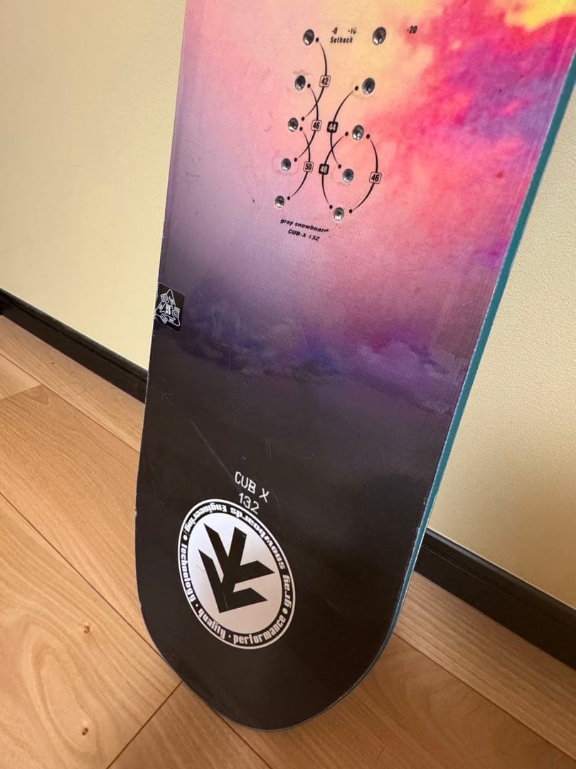 gray sandbox スノーボード　CUB-X 132 ワックス永久無料