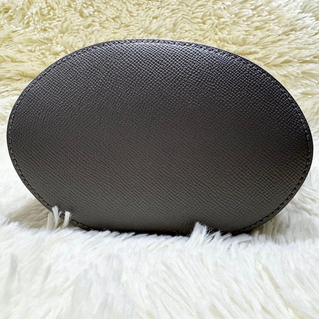 ✨未使用級✨フルラ クリオ ショルダーバッグ 2way 巾着 グレー レザー