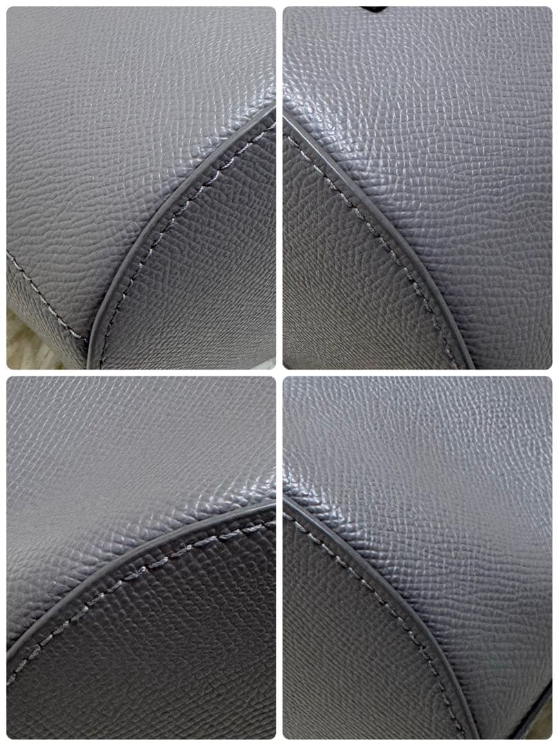 ✨未使用級✨フルラ クリオ ショルダーバッグ 2way 巾着 グレー レザー