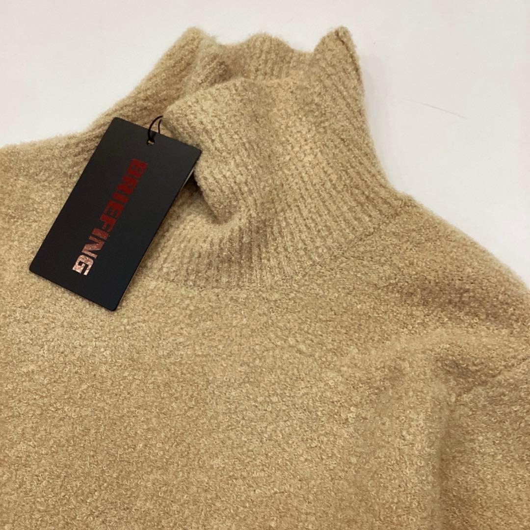 新品　BRIEFING BOUCLE YARN TURTLENECK KNIT