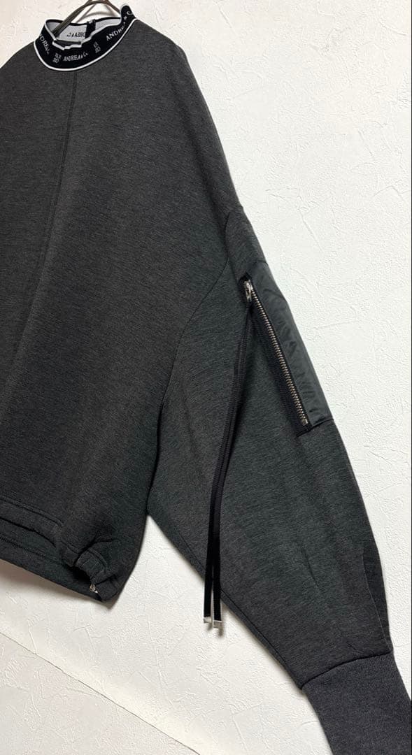 ANDREA&Co. MA-1 DROST LOGO PULLOVER グレー