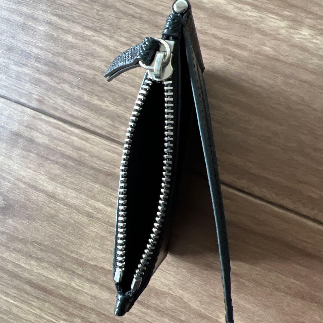 マルジェラ　4ステッチ マネークリップ ウォレット　黒