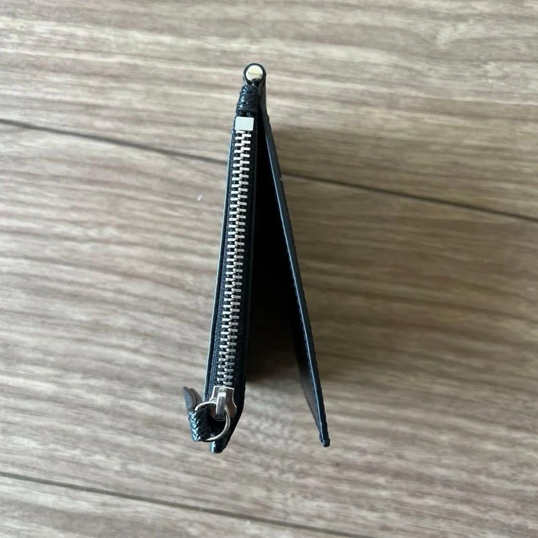 マルジェラ　4ステッチ マネークリップ ウォレット　黒