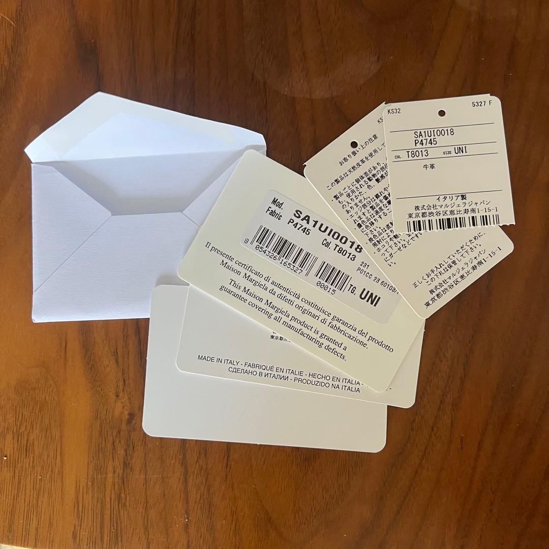 マルジェラ　4ステッチ マネークリップ ウォレット　黒