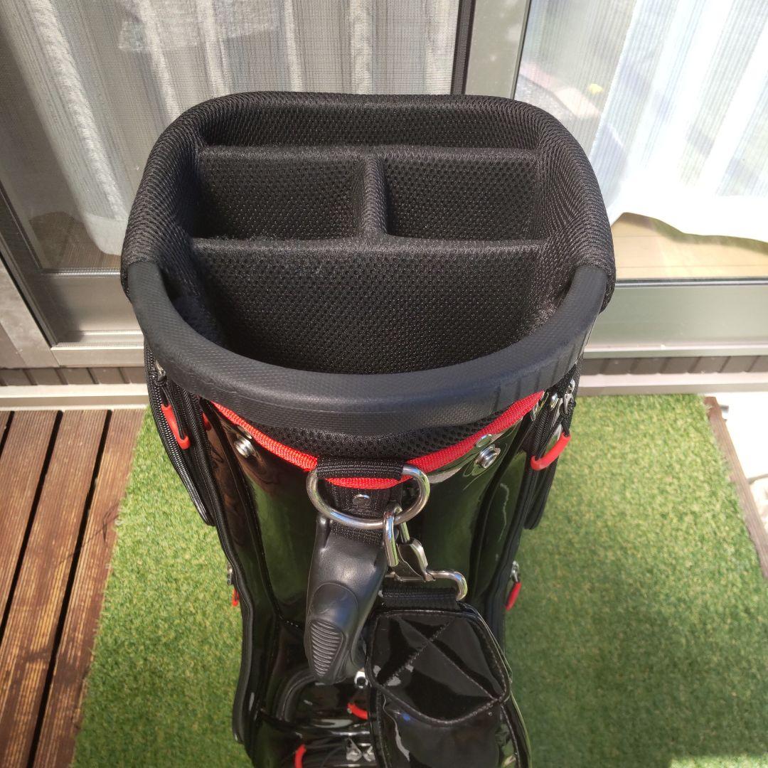 スリクソンキャディバッグ ブラック/レッド