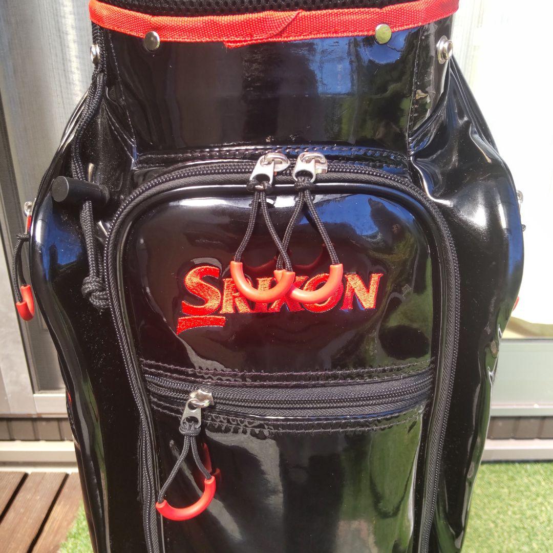 スリクソンキャディバッグ ブラック/レッド